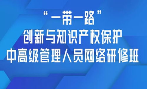 聚焦创新与保护 一带一路中高级管理人员知识产权网络研修班火热招生中